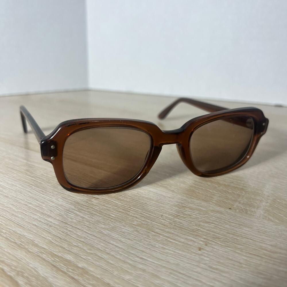 Vintage Romco 4 1/2 - 5 3/4 RO 50-22 Eyeglasses READ DESC FRAMES ONLY Brown